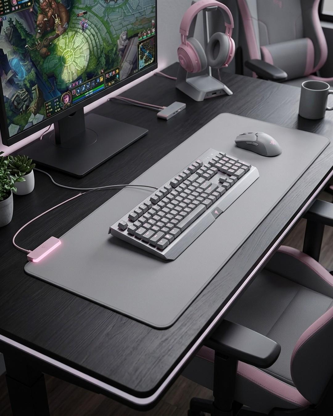 Goliathus Chroma Extended Soft Gaming Mouse Mat Quartz